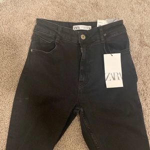 Zara  black flare fit jeans